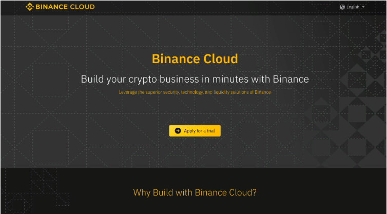 Binance Cloud сервис для запуска криптобиржи