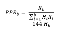 Уравнение для определения PPR